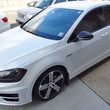 Load image into Gallery viewer, Rally Armor Black UR Mud Flap w/ Grey Logo fits 2015-2019 Volkswagen Golf R - Back View