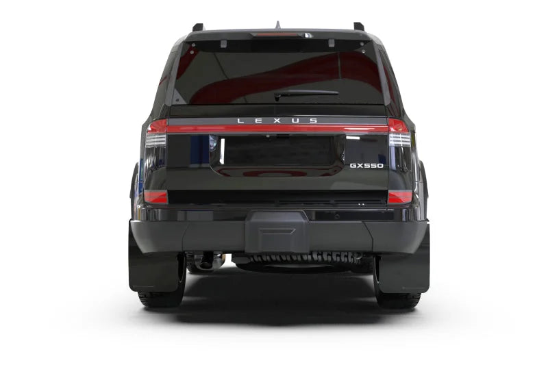 Rally Armor Luxury Black UR Mud Flap - Metallic Black Logo fits 2024-2025 Lexus GX 550 - Main Product View