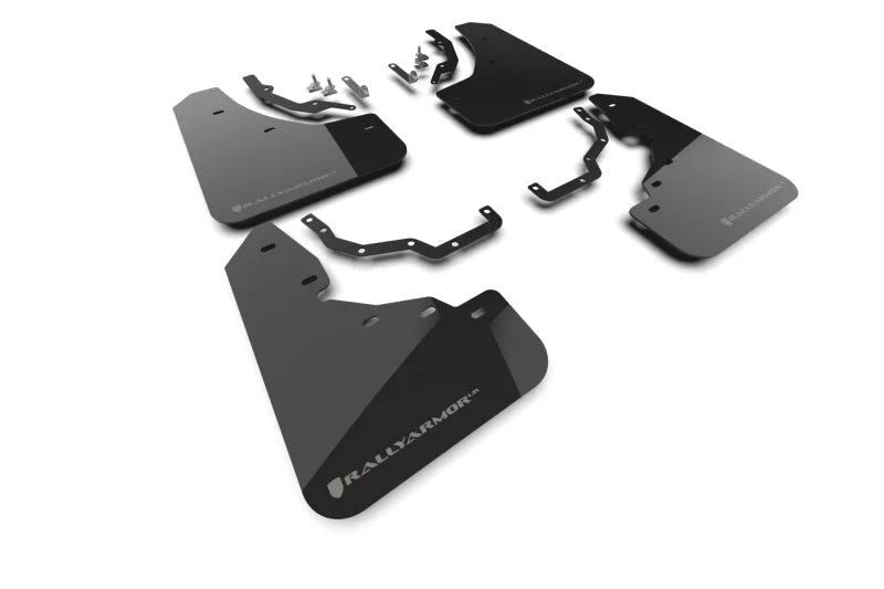 Rally Armor Luxury Premium Black Mud Flap - Silver Logo fits 2024-2025 Lexus GX 550 Luxury - Additional View 5