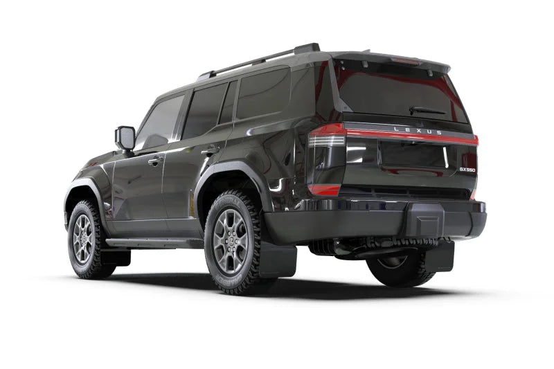 Rally Armor Luxury Premium Black Mud Flap - Silver Logo fits 2024-2025 Lexus GX 550 Luxury - Additional View 6