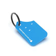 Load image into Gallery viewer, Rally Armor Mini UR Mud Flap Keychain - Blue w/ White Logo