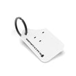 Load image into Gallery viewer, Rally Armor Mini UR Mud Flap Keychain - White w/ Black Logo