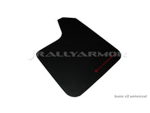 Load image into Gallery viewer, Rally Armor Universal Basic Mud Flap White Logo - Side View