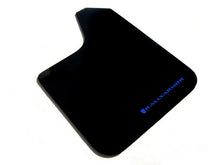 Load image into Gallery viewer, Rally Armor Universal Fit (No Hardware) Basic Black Mud Flap w/ Blue Logo - Main Product View