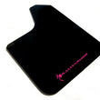 Load image into Gallery viewer, Rally Armor Universal Fit (No Hardware) Basic Black Mud Flap w/ Pink Logo - Main Product View