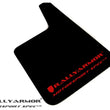Load image into Gallery viewer, Rally Armor Universal Fit (No Hardware) Motorsport Spec Black UR Mud Flap w/ Gray Logo - Side View