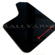 Load image into Gallery viewer, Rally Armor Universal UR Black Mud Flap w/ Metallic Black Logo - Detail View