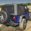 Load image into Gallery viewer, Rampage 04-06 Jeep Wrangler(TJ) Unlimited OEM Replacement Soft Upper Doors - Black Denim - Main Product View