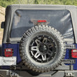 Load image into Gallery viewer, Rampage 04-06 Jeep Wrangler(TJ) Unlimited OEM Replacement Soft Upper Doors - Black Denim - Side View