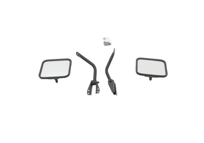 Rampage 1955-1983 Jeep CJ5 Side Mirrors - Black - Main Product View