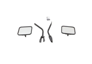 Rampage 1955-1983 Jeep CJ5 Side Mirrors - Black - Main Product View