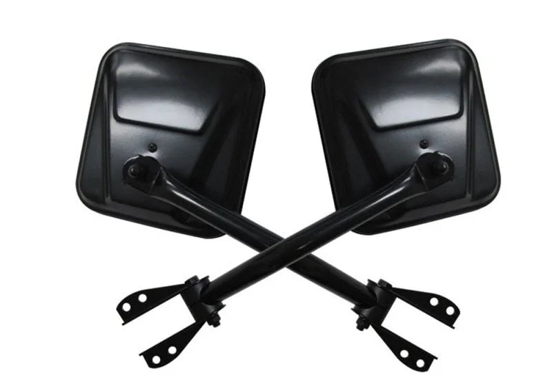 Rampage 1955-1983 Jeep CJ5 Side Mirrors - Black - Side View
