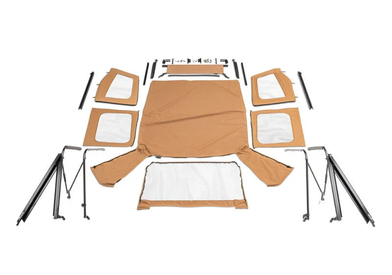 Rampage 1976-1983 Jeep CJ5 Complete Top - Spice Denim - Side View
