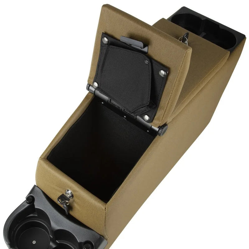 Rampage 1976-1983 Jeep CJ5 Deluxe Locking Center Console - Spice - Back View