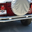Load image into Gallery viewer, Rampage 1976-1983 Jeep CJ5 Double Tube Rear Bumper w/Hitch Receiver - Stainless