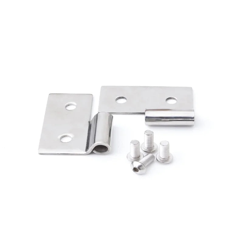 Rampage 1976-1983 Jeep CJ5 Lower Door Hinges - Stainless - Main Product View