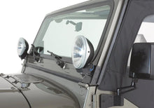 Load image into Gallery viewer, Rampage 1976-1983 Jeep CJ5 Windshield Hinge Light Bracket - Black - Side View