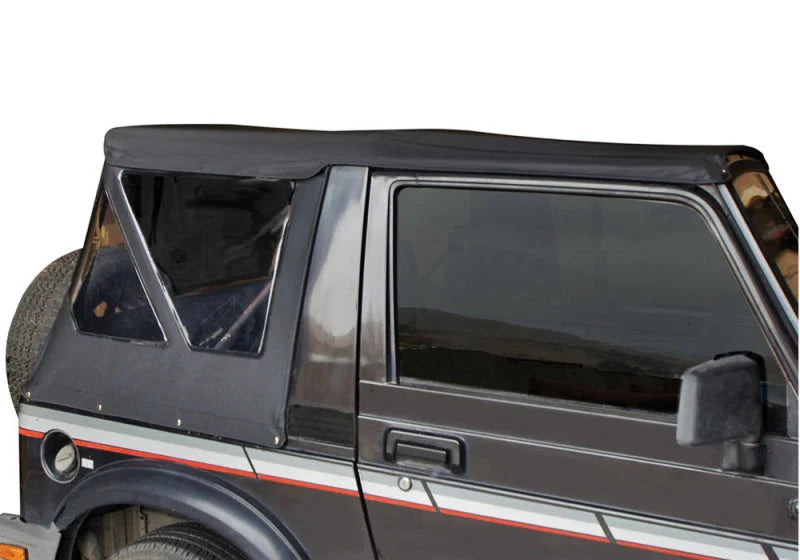 Rampage 1986-1994 Suzuki Samurai Soft Top OEM Replacement - Black Diamond - Side View