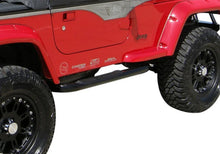 Load image into Gallery viewer, Rampage 1987-1995 Jeep Wrangler(YJ) 3 Inch Round Nerf Bar - Black - Side View