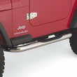 Load image into Gallery viewer, Rampage 1987-1995 Jeep Wrangler(YJ) 3 Inch Round Nerf Bar - Polished - Side View