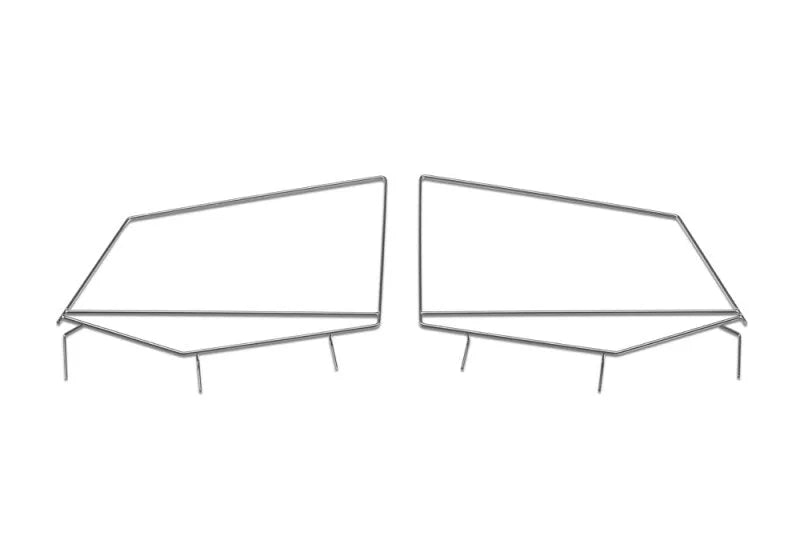 Rampage 1987-1995 Jeep Wrangler(YJ) Window Frame Only - Black - Main Product View