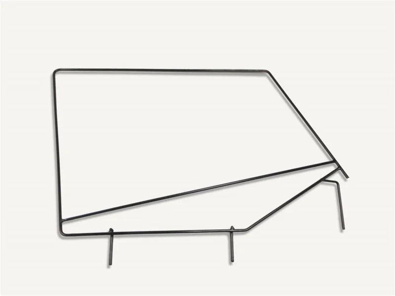 Rampage 1987-1995 Jeep Wrangler(YJ) Window Frame Only - Black - Side View