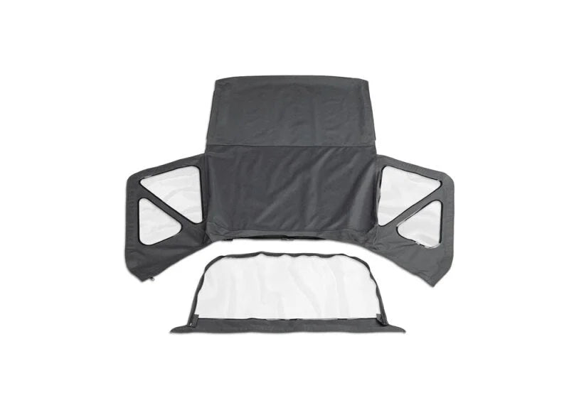 Rampage 1988-1994 Geo Tracker Soft Top OEM Replacement - Black Denim - Side View