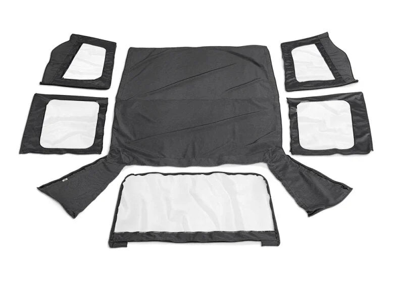 Rampage 1988-1995 Jeep Wrangler(YJ) OEM Replacement Top - Black Denim - Side View