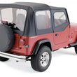 Load image into Gallery viewer, Rampage 1988-1995 Jeep Wrangler(YJ) OEM Replacement Top - Black Denim - Back View