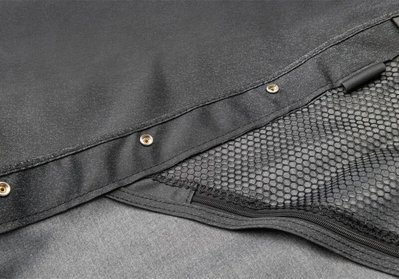 Rampage 1988-1995 Jeep Wrangler(YJ) OEM Replacement Top - Black Denim - Installation View