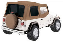 Load image into Gallery viewer, Rampage 1988-1995 Jeep Wrangler(YJ) OEM Replacement Top - Spice - Back View