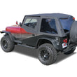 Load image into Gallery viewer, Rampage 1992-1995 Jeep Wrangler(YJ) Frameless Soft Top Kit - Black Diamond - Back View