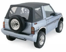 Load image into Gallery viewer, Rampage 1995-1998 Geo Tracker Soft Top OEM Replacement - Black Denim - Back View