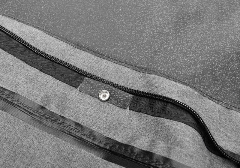 Rampage 1995-1998 Geo Tracker Soft Top OEM Replacement - Black Denim - Installation View