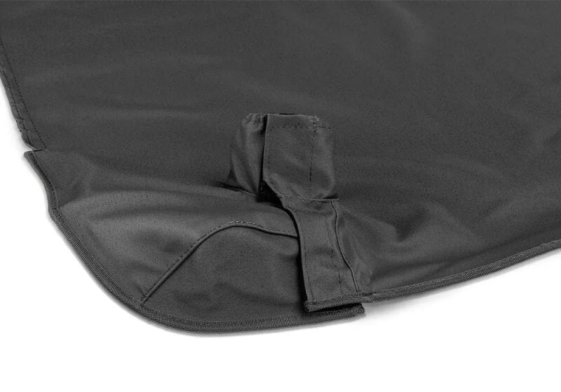 Rampage 1997-2002 Jeep Wrangler(TJ) Cab Soft Top And Tonneau Cover - Black Denim - Back View