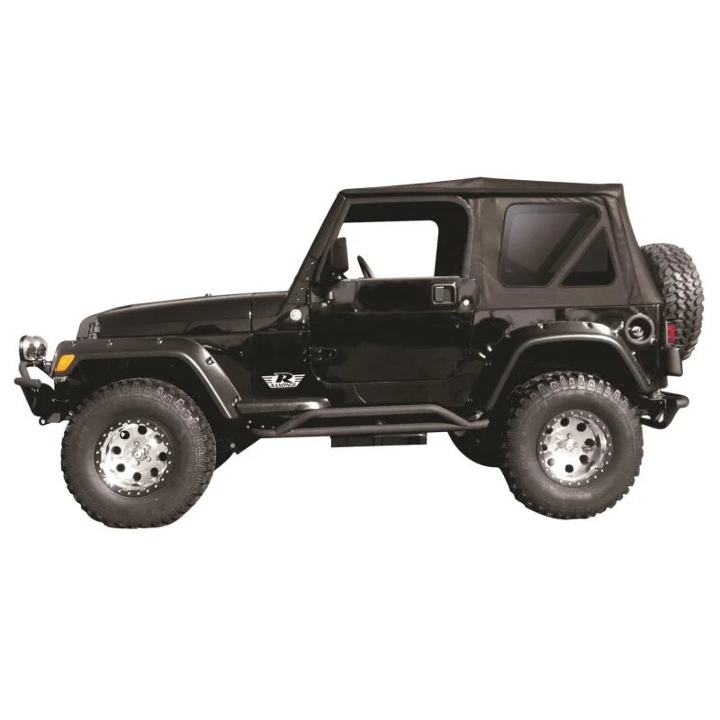Rampage 1997-2006 Jeep Wrangler(TJ) Complete Top - Black Diamond - Back View