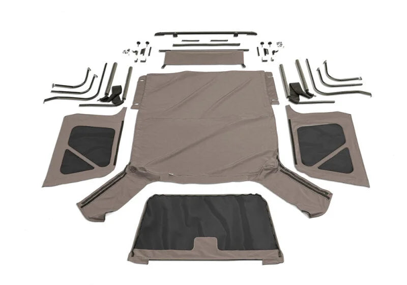 Rampage 1997-2006 Jeep Wrangler(TJ) Complete Top - Khaki - Side View