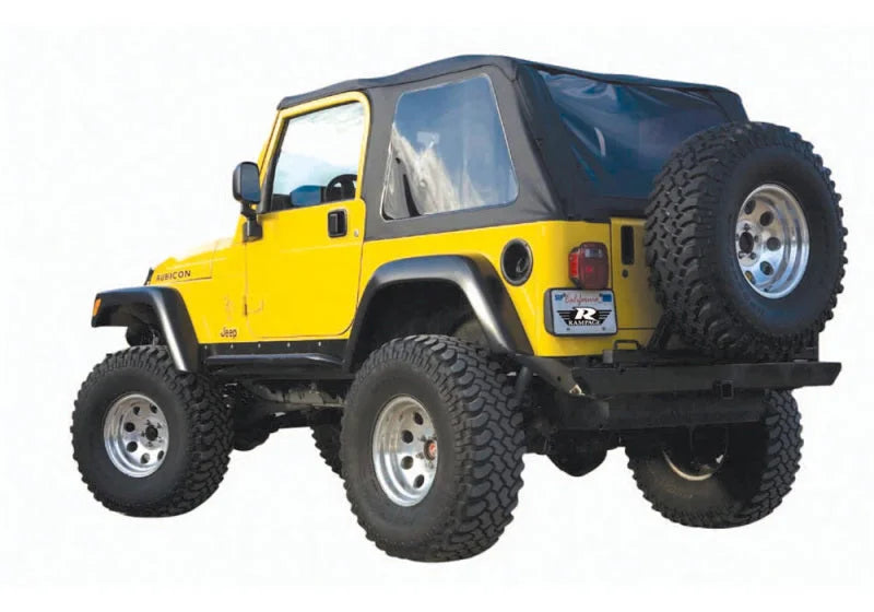 Rampage 1997-2006 Jeep Wrangler(TJ) Excludes LJ Unlimited Frameless Soft Top Kit - Black Diamond - Main Product View