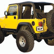 Load image into Gallery viewer, Rampage 1997-2006 Jeep Wrangler(TJ) Excludes LJ Unlimited Frameless Soft Top Kit - Black Diamond - Side View