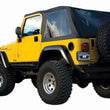 Load image into Gallery viewer, Rampage 1997-2006 Jeep Wrangler(TJ) Excludes LJ Unlimited Frameless Soft Top Kit - Black Diamond - Back View