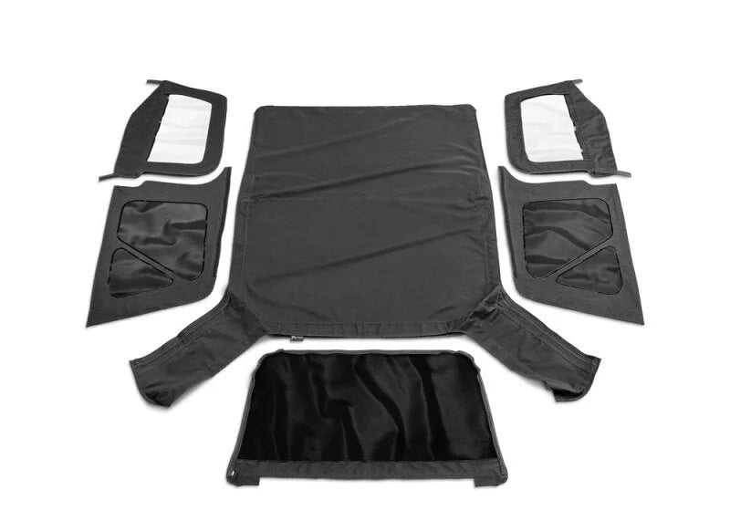 Rampage 1997-2006 Jeep Wrangler(TJ) OEM Replacement Top - Black Denim - Side View