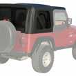 Load image into Gallery viewer, Rampage 1997-2006 Jeep Wrangler(TJ) OEM Replacement Top - Black Denim - Back View