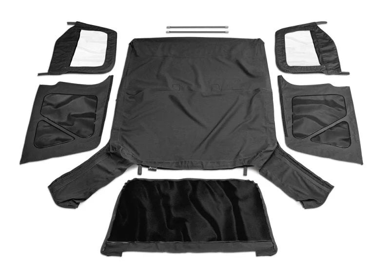 Rampage 1997-2006 Jeep Wrangler(TJ) OEM Replacement Top - Black Diamond - Side View