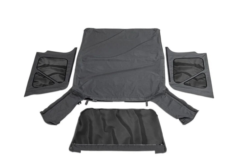 Rampage 1997-2006 Jeep Wrangler(TJ) OEM Replacement Top - Black Diamond - Side View