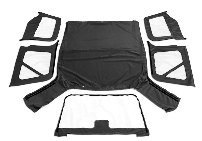 Rampage 1997-2006 Jeep Wrangler(TJ) OEM Replacement Top - Black Diamond - Side View