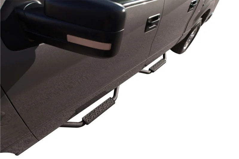 Rampage 1997-2006 Jeep Wrangler(TJ) Side Bar Drop Step Slimline - Black - Side View