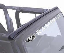 Load image into Gallery viewer, Rampage 1997-2006 Jeep Wrangler(TJ) Windshield Channel - Black - Side View