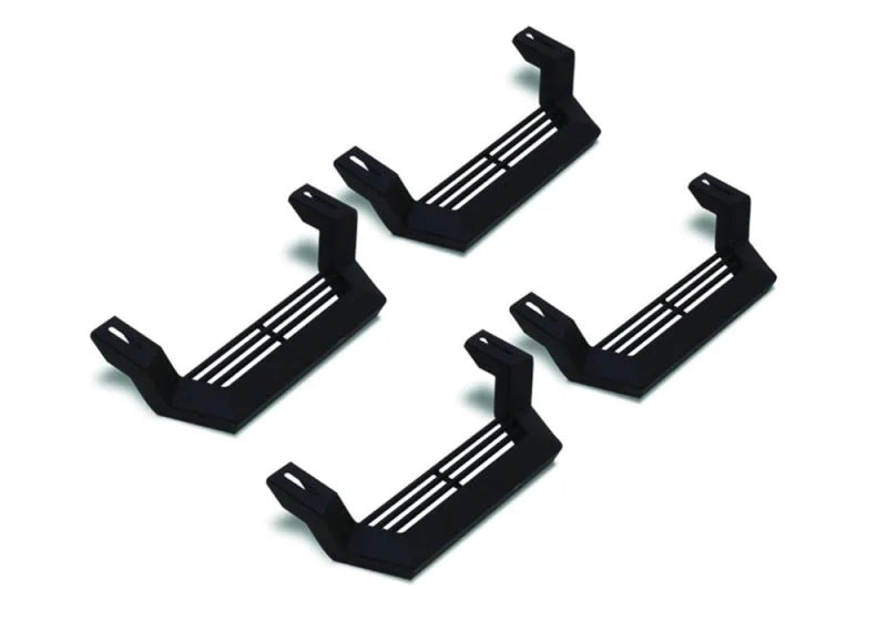 Rampage 1999-2019 Jeep Rock Rail Short Step Universal 4 Piece Set - Black - Main Product View