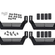 Load image into Gallery viewer, Rampage 1999-2019 Jeep Rock Rail Short Step Universal 4 Piece Set - Black - Detail View