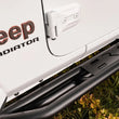 Load image into Gallery viewer, Rampage 20-22 Jeep Gladiator SRS Sidebar Rock Crawler Steps - Black - Back View